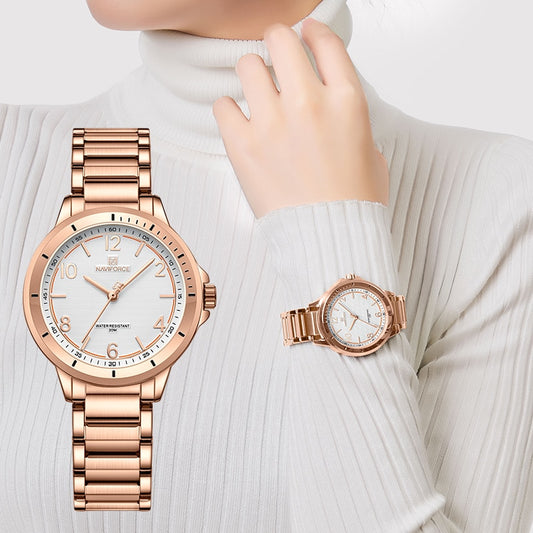 Relógio feminino - MH Naviforce - Social Luxo - MH Jewelry & Co.